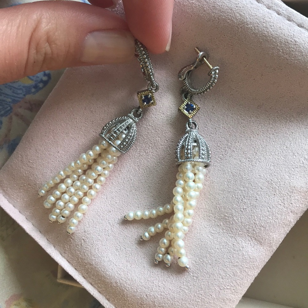 Silver earrings